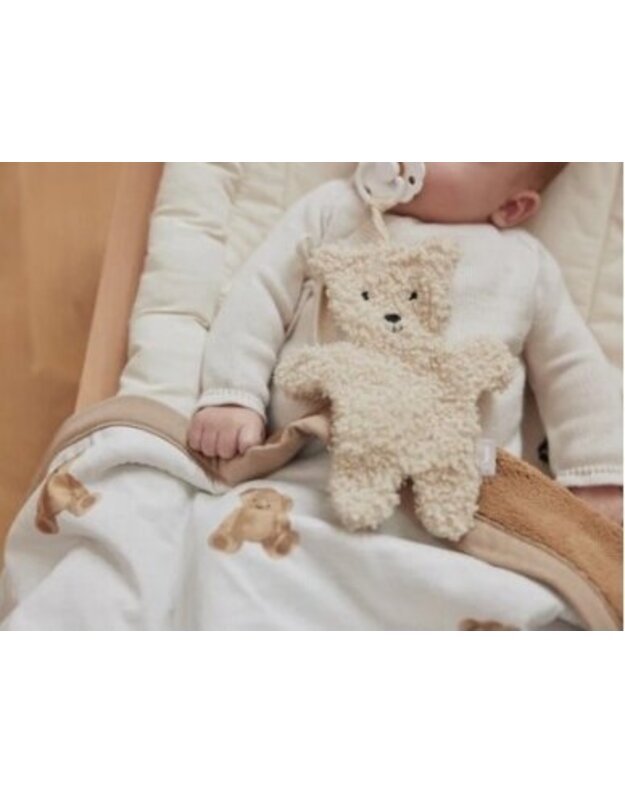 Jollein kramtuko ar čiulptuko laikiklis Teddy Bear Natural
