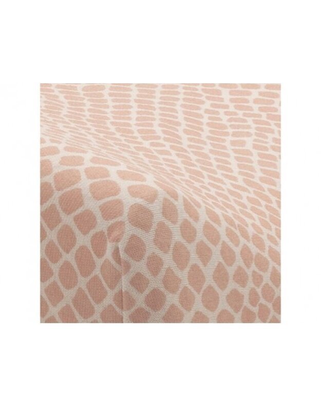 Jollein paklodė lopšiui lovytei su guma Snake Pale Pink 40x80 cm.