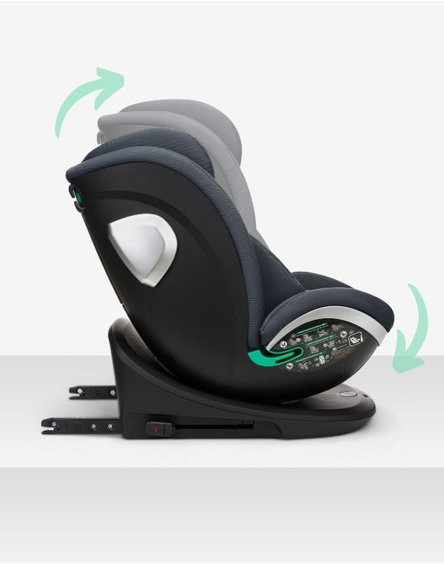 Automobilinė kėdutė Kikka Boo i-Drive Dark Grey – i-Size (40-150 cm)