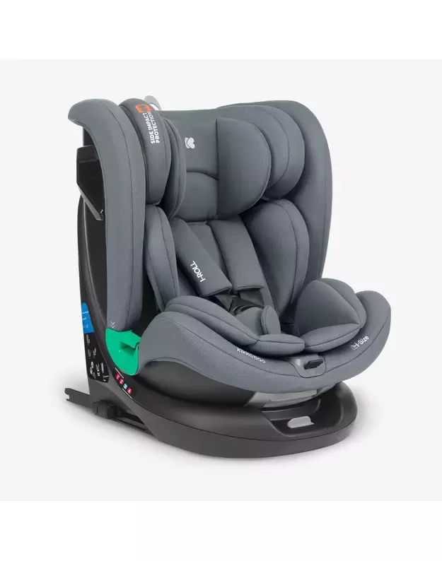 Automobilinė kėdutė   Kikka Boo i-Roll Dark Grey – i-Size (40-150 cm)
