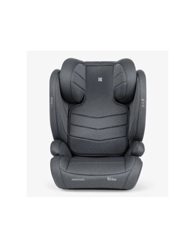 Automobilinė kėdutė KikkaBoo i-Stand i-size 100-150cm Dark Grey