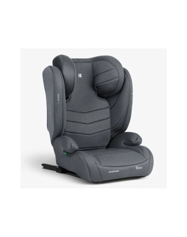 Automobilinė kėdutė KikkaBoo i-Stand i-size 100-150cm Dark Grey