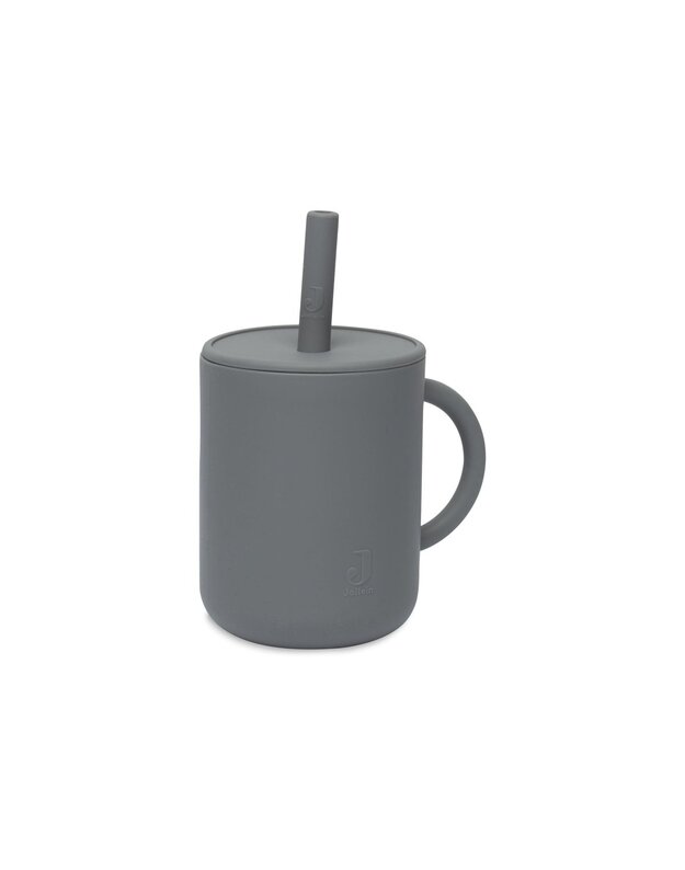 Jollein silikoninis gėrimo puodelis Storm Grey