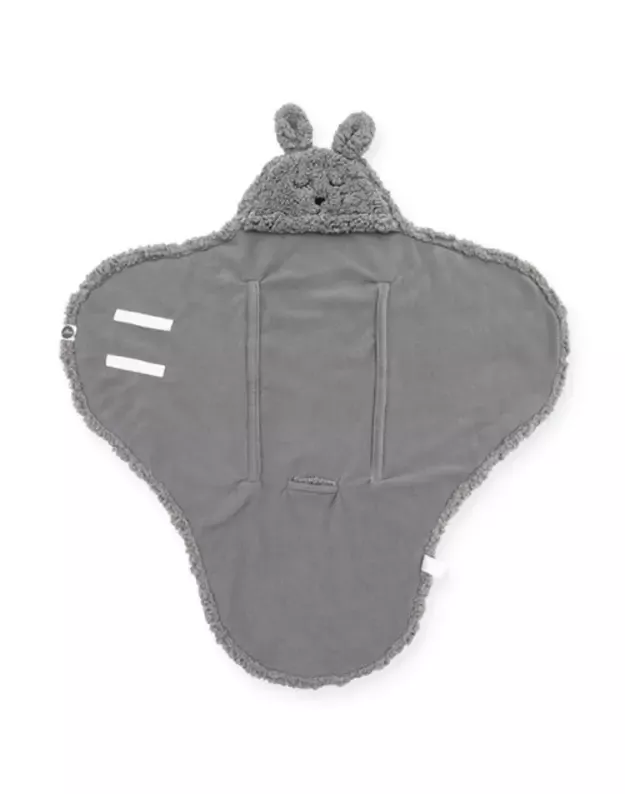 Jollein Bunny vokelis kūdikiui 100x105 cm Storm Grey 2