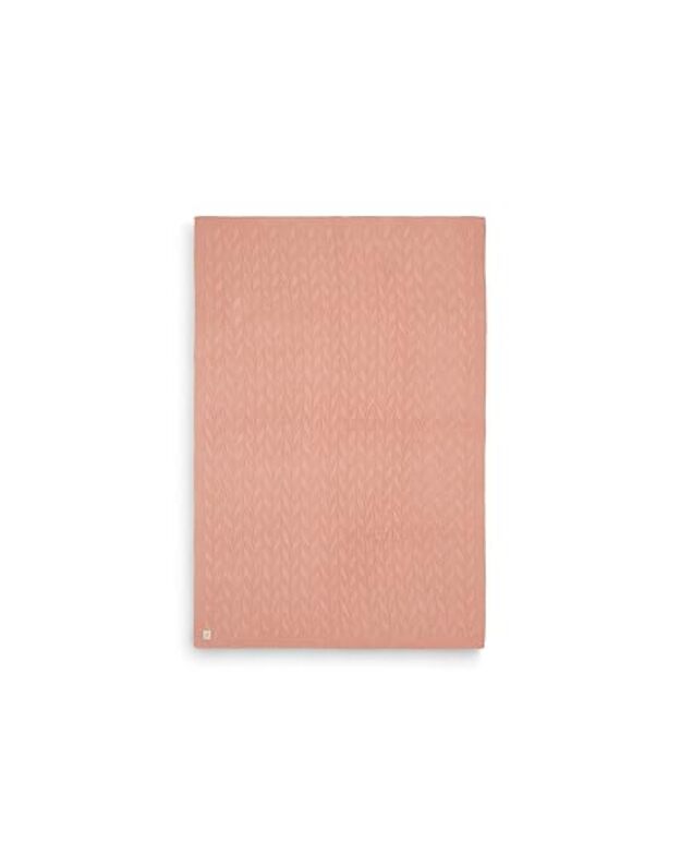 Jollein megztas pledas Spring Knit Rosewood Pink 100x150 cm  1
