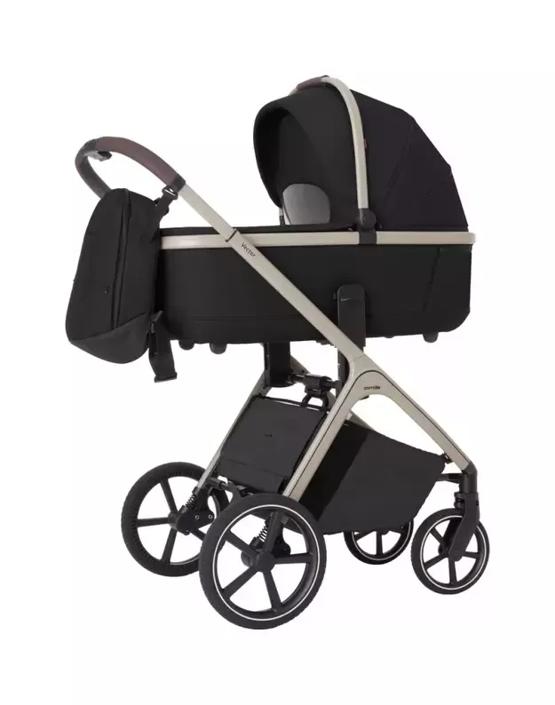 Universalus vežimėlio komplektas Carrello Vector 2in1 Pearl Black 