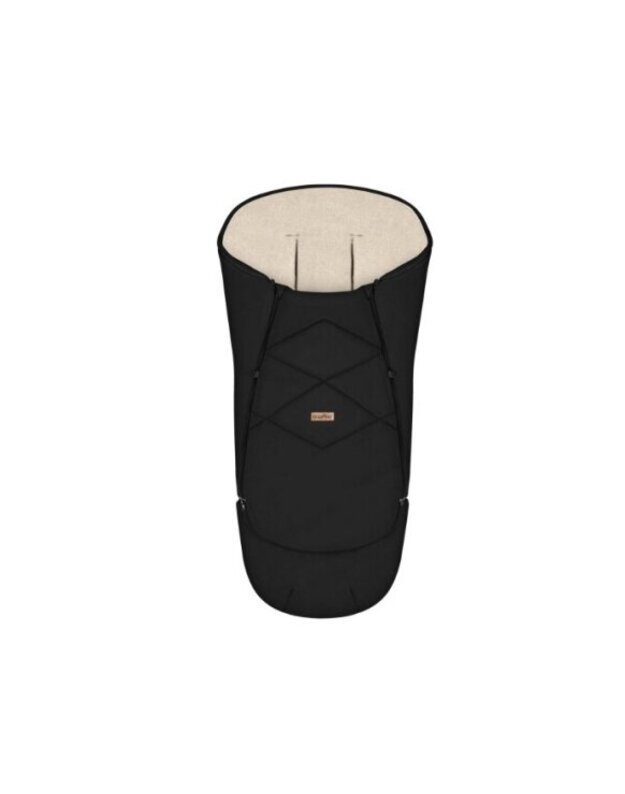 Zaffiro everGrow Aspen Wool Footmuff Black Zaffiro everGrow Aspen Wool Footmuff Black