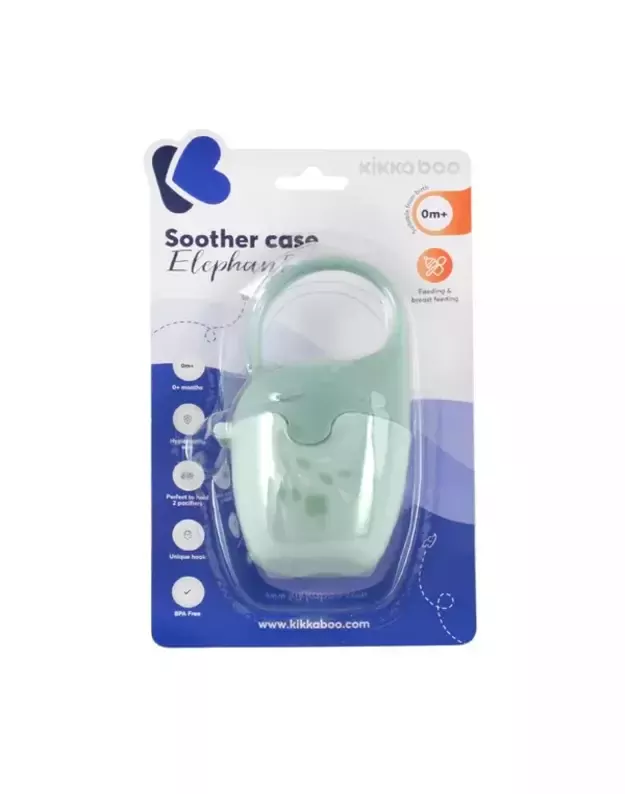 Kikka Boo čiulptuko dėžutė Elephant  MINT Kikka Boo čiulptuko dėžutė Elephant  MINT