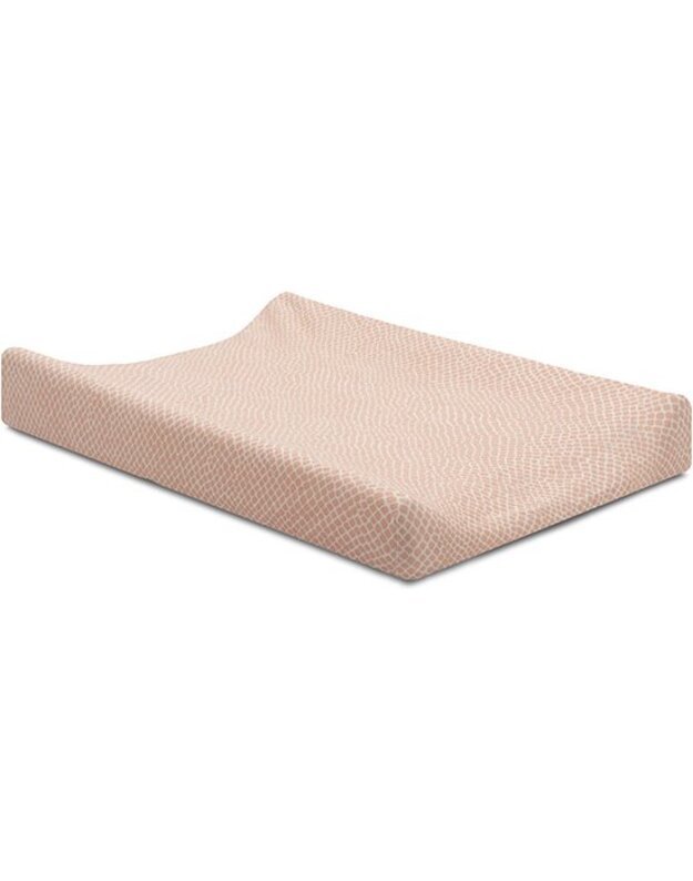 Jollein vystymo pagalvės užvalkalas Snake Jersey 50x70 cm Pale Pink – 