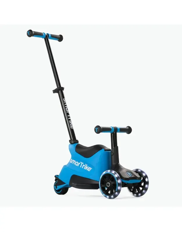 SmarTrike Xtend Scooter Ride-On Blue – 3in1 paspirtukas ir balansinis dviratukas vaikams