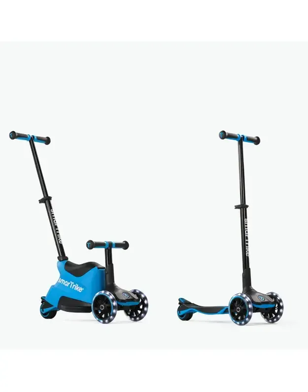 SmarTrike Xtend Scooter Ride-On Blue – 3in1 paspirtukas ir balansinis dviratukas vaikams 1