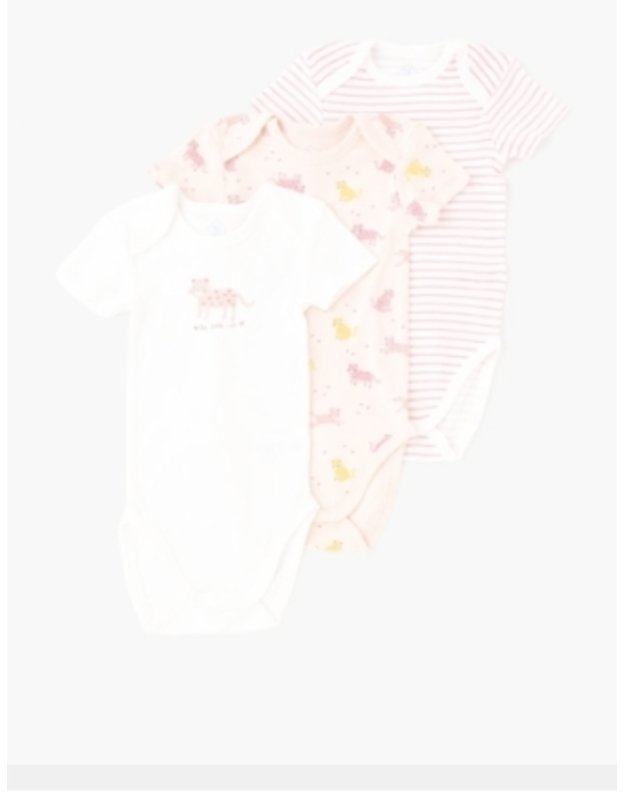 Rožinis / baltas smėlinukas kūdikiams 3 mėn. TEX BABY