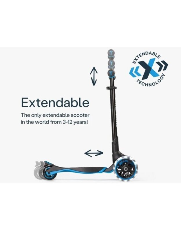 SmarTrike Xtend Ride On Scooter Plus Blue – paspirtukas nuo 1 iki 12 metų 5