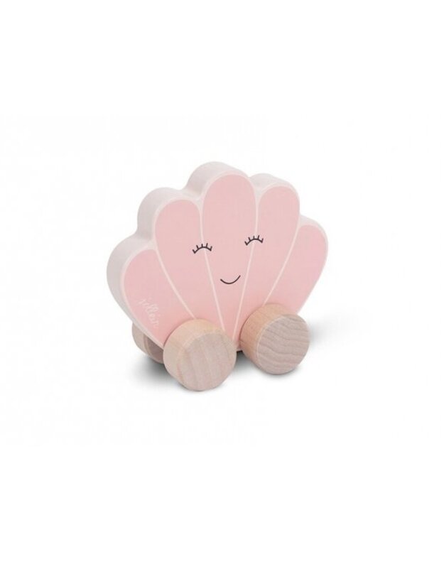 Jollein lavinamasis medinis automobilis "Jūrinė kriauklytė" Shell Pink