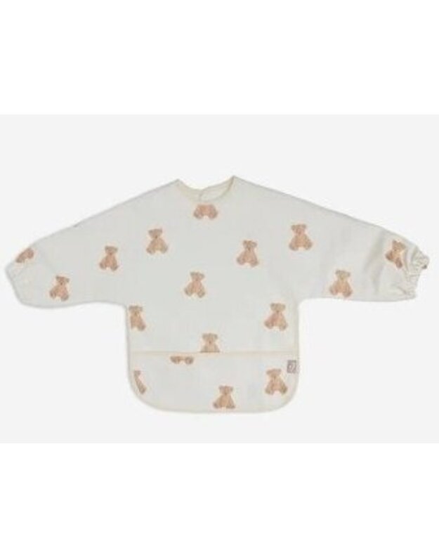 Jollein waterproof bib with sleeves Teddy Bear