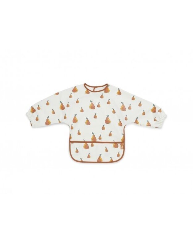 Jollein bib with sleeves, waterproof Pear