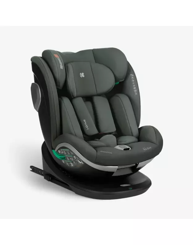 Automobilinė kėdutė Kikka Boo i-Drive Army Green – i-Size (40-150 cm)