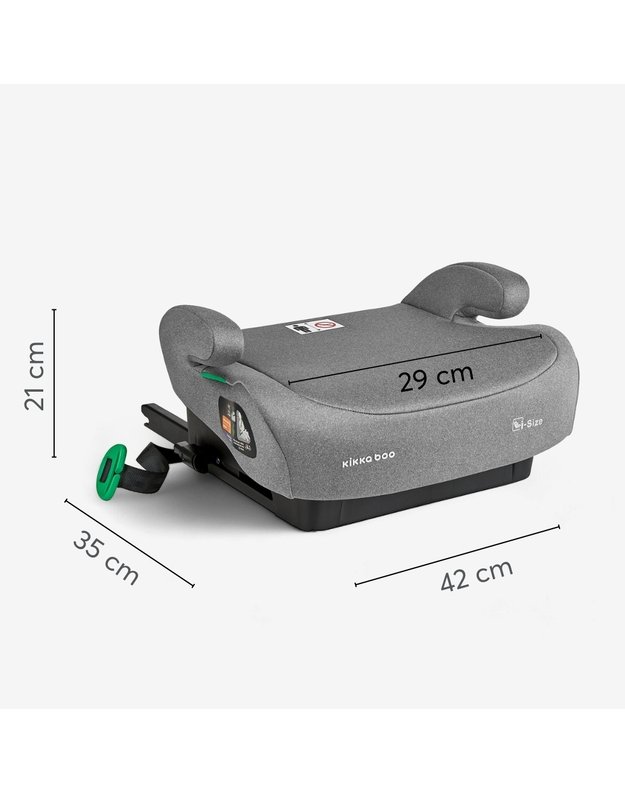 Automobilinė paaukštinta kėdutė i-Tip Dark Grey (i-Size 125-150 cm)