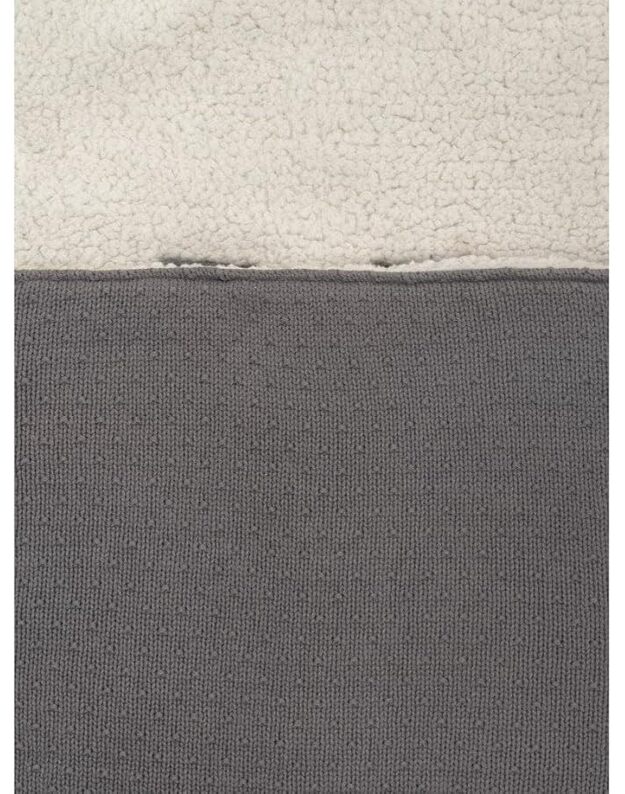 Jollein Bliss Knit vokelis automobilinei kėdutei ir vežimėliui, Storm Grey, 82×42 cm 2