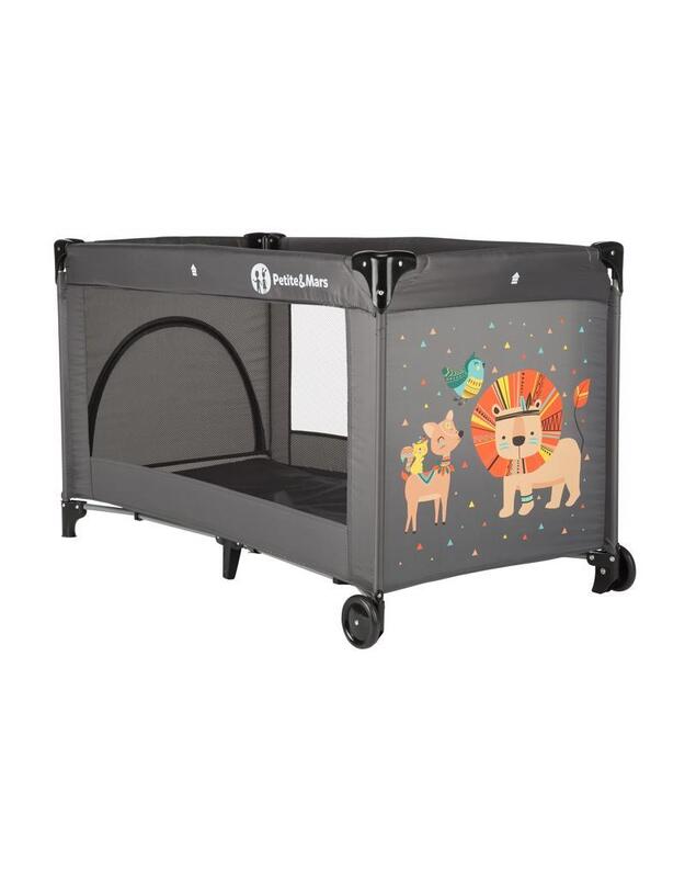 Kelioninė lovytė Petite&Mars Koot Lion Grey