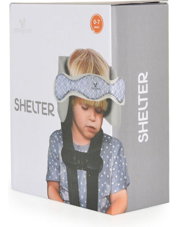 Cangaroo Head Support Pillow Grey – soft infant travel cushion 2