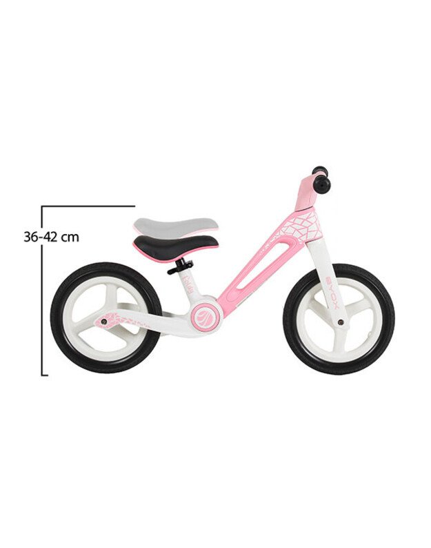 Sulankstomas balansinis dviratis BYOX Foldy Pink 12”  3