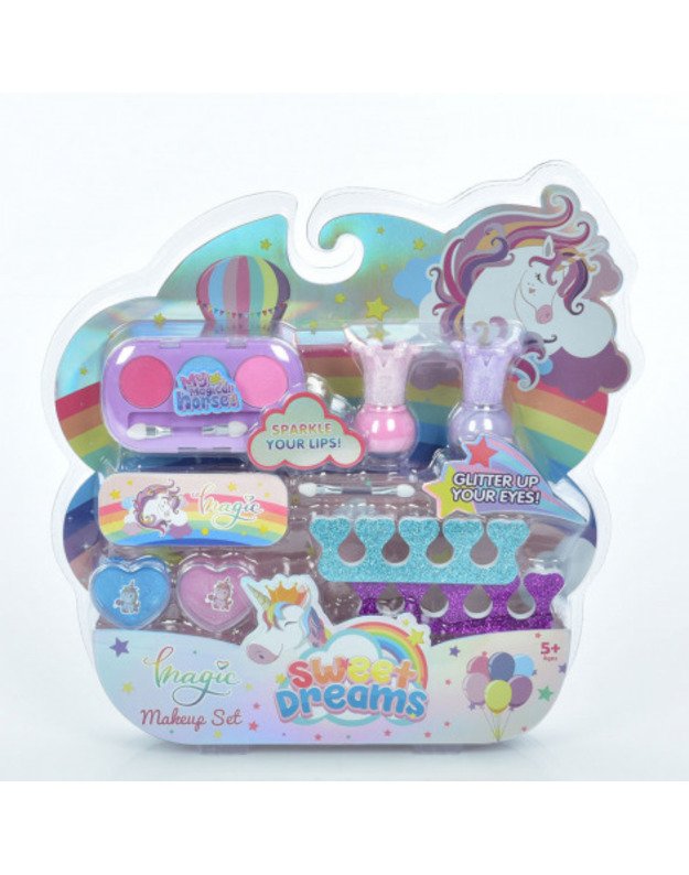 Vaikiškas kosmetikos rinkinys 2105F – akių šešėliai ir nagų lakai