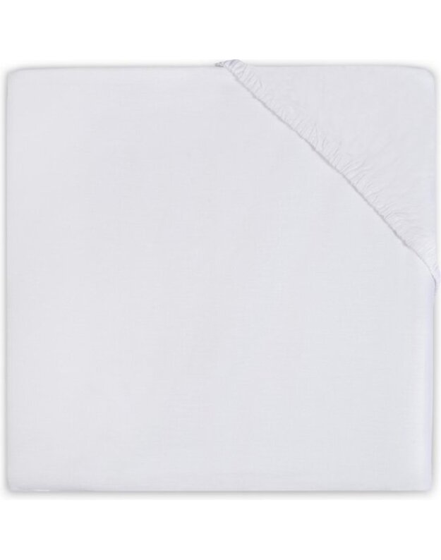 Jollein jersey paklodė lopšiui 40x80/90 cm White – minkšta ir tampri