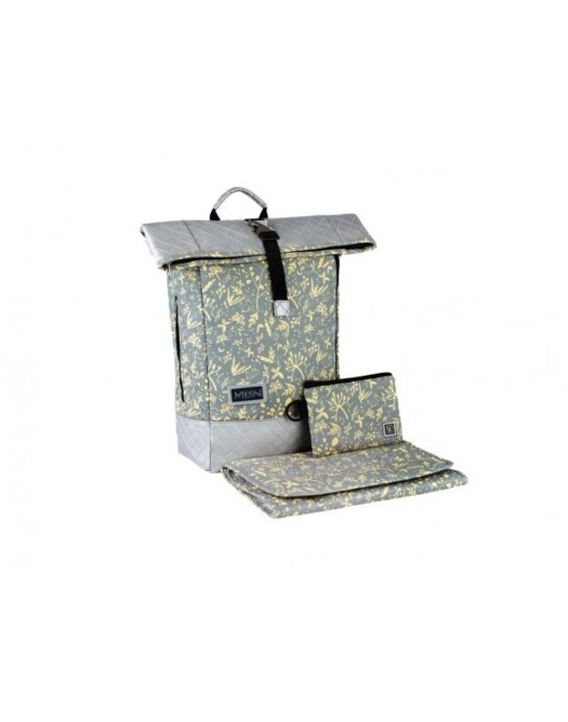 Moon mommy's backpack Rolltop Iceflower
