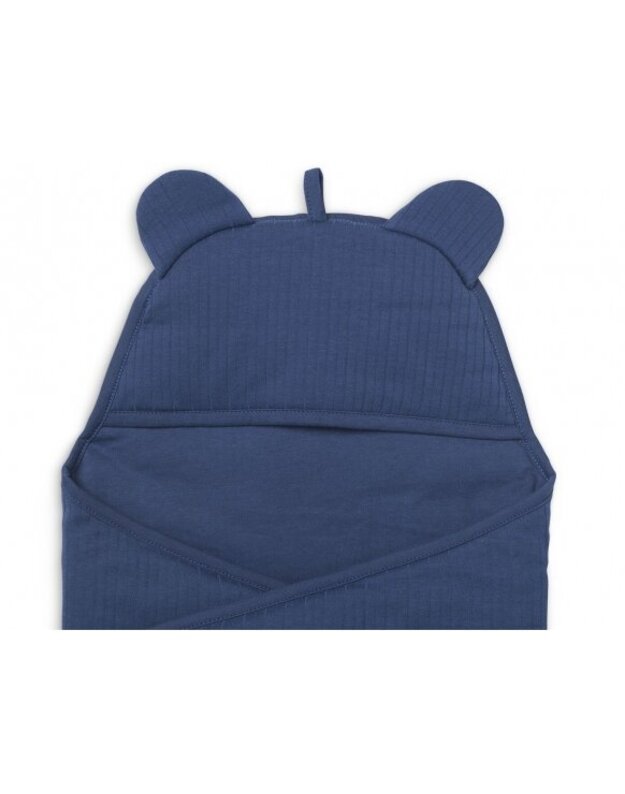 Jollein autokėdutės ir lopšio užklotas Basic Stripe Jeans Blue 4