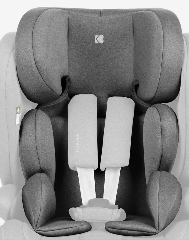 Automobilinė kėdutė   Kikka Boo i-Cross Dark Grey – i-Size (76-150 cm)