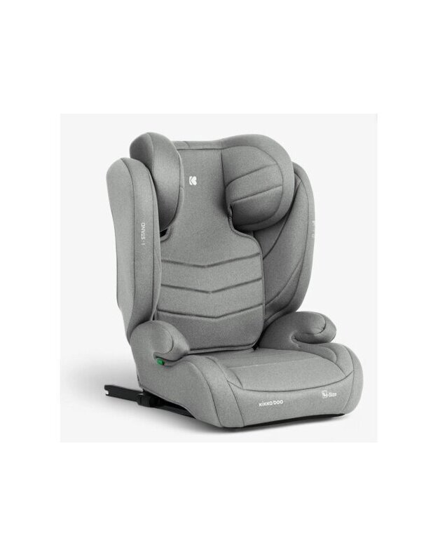Automobilinė kėdutė KikkaBoo i-Stand i-size 100-150cm Light Grey