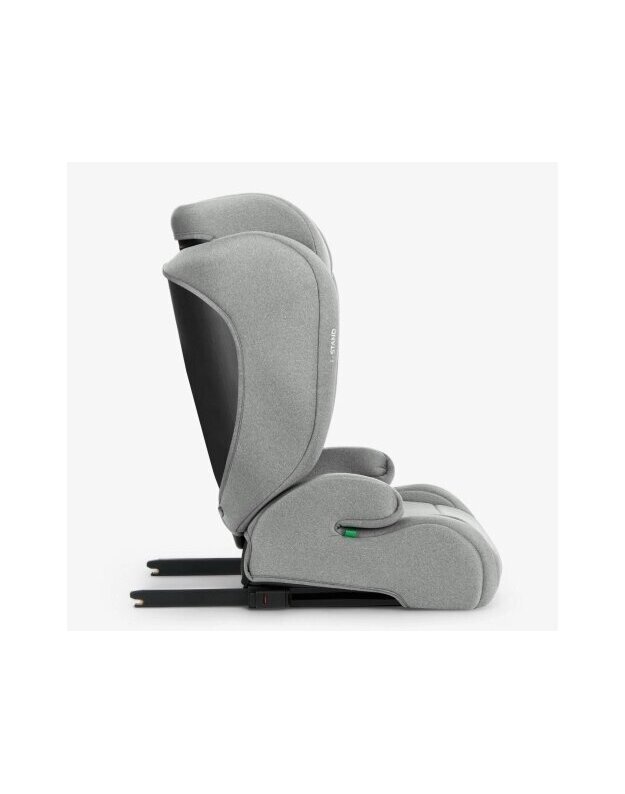 Automobilinė kėdutė KikkaBoo i-Stand i-size 100-150cm Light Grey