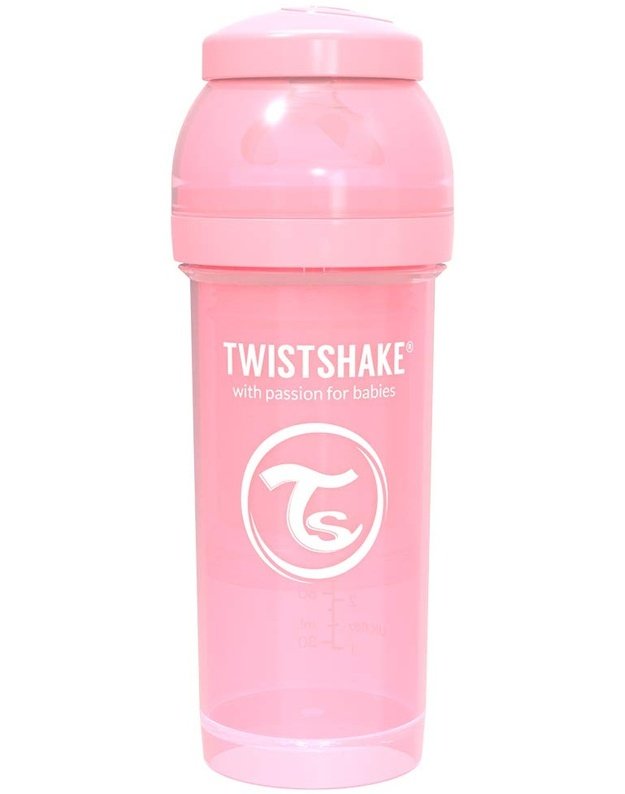 Antikolikinis buteliukas Twistshake 260 ml rožinis  78255 1