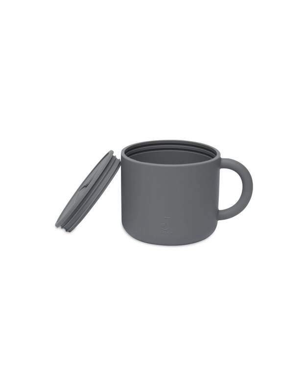 Jollein silikoninis užkandžių indelis vaikams Storm Grey 1