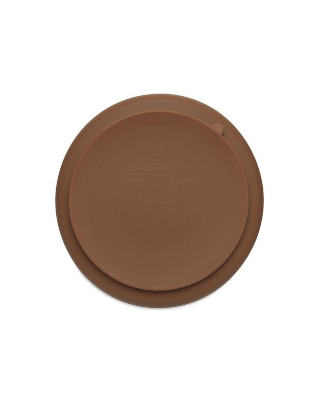 Jollein silikoninė vaikiška lėkštutė Caramel 2