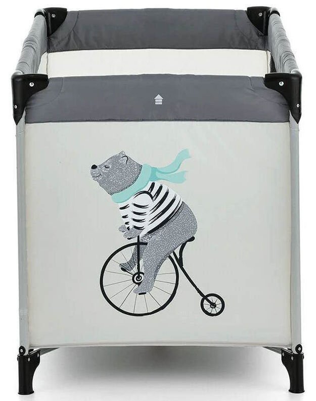 Kelioninė lovytė Petite&Mars Teddy Biker  Grey  1