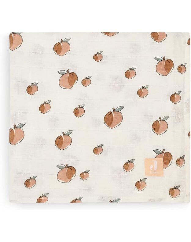 Jollein muslino vystykliukai 70x70 cm Peach White  1