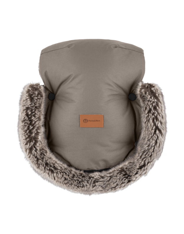 Petite&Mars Furry pirštinės mamai  Mocha Mousse