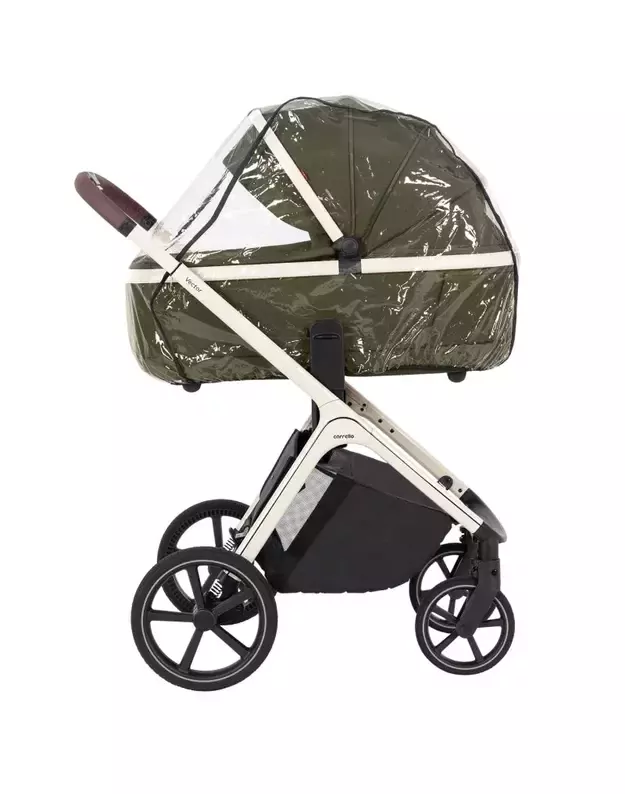 Universalus vežimėlio komplektas Carrello Vector 2in1 Deep Green 5