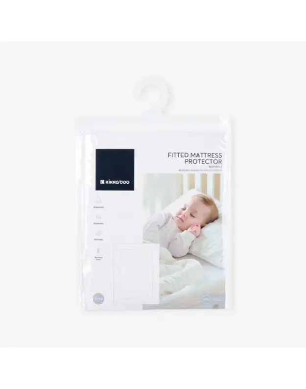 Bambukinė paklodė–čiužinio apsauga 80×50×8 cm 