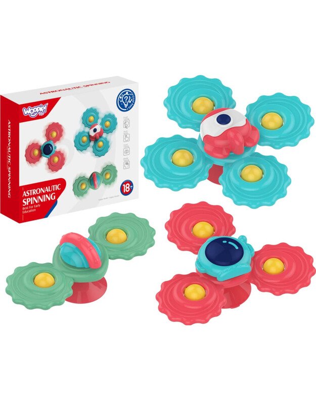 Woopie BABY gryzak Spinner su siurbtuku 