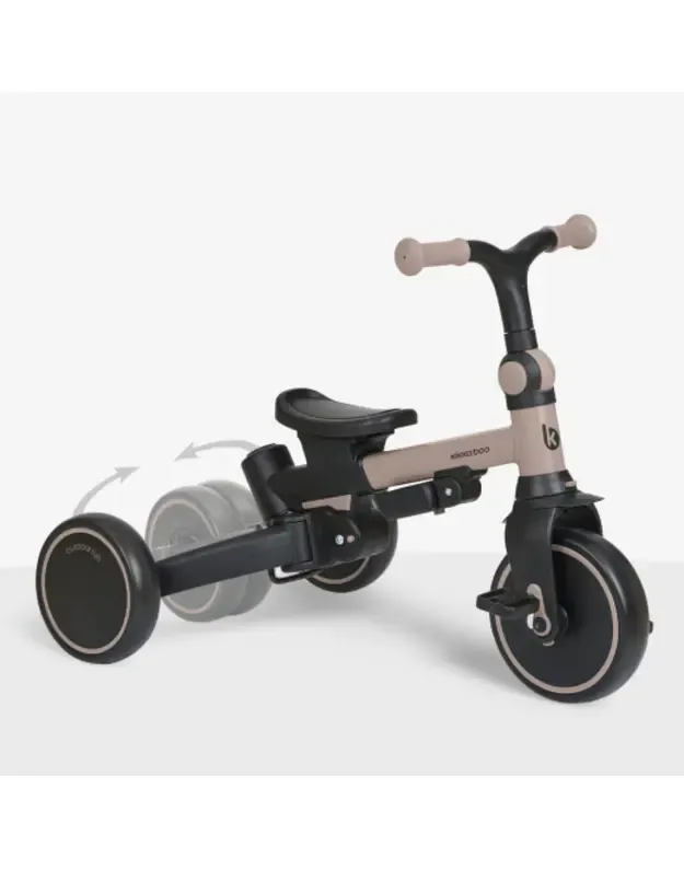 Triciklas 8-in-1 Aluma Beige – augantis vaikiškas triratukas su stūmimo rankena 5