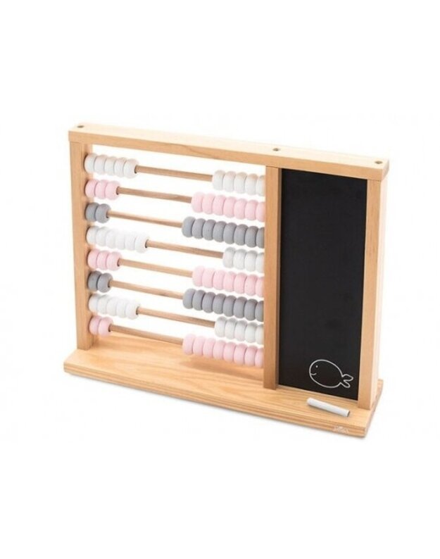 Jollein educational wooden numbers "Mathematics" Grey/rose