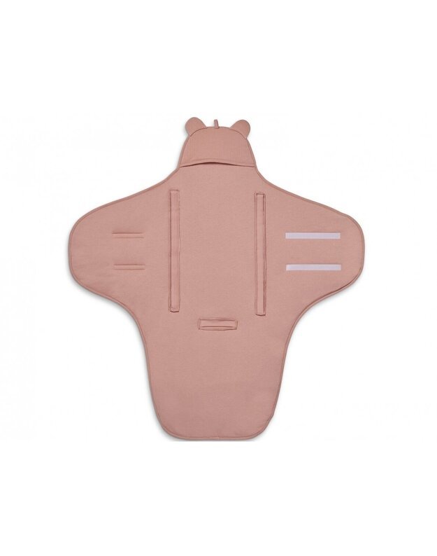 Jollein autokėdutės ir lopšio užklotas Basic Stripe Rosewood 1