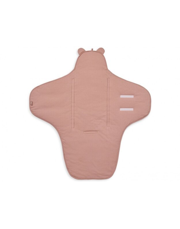 Jollein autokėdutės ir lopšio užklotas Basic Stripe Rosewood 2