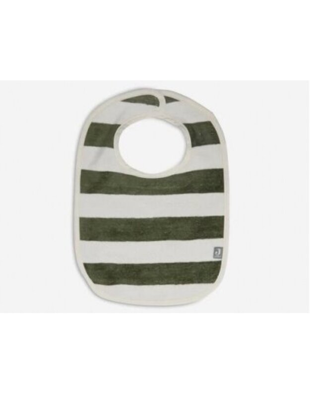 Jollein bib Bib stripe Terry Leaf Green GOTTS 2pcs 2