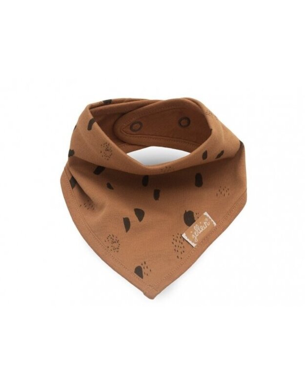 Jollein bib Bandana Spot Storm grey/caramel 2