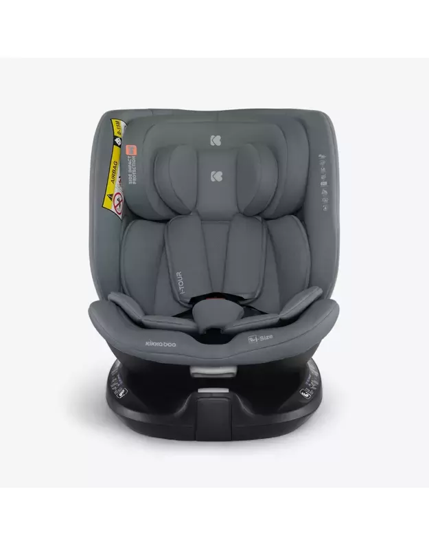 Kikka Boo i-Tour Dark Grey – i-Size automobilinė kėdutė (40-150 cm)
