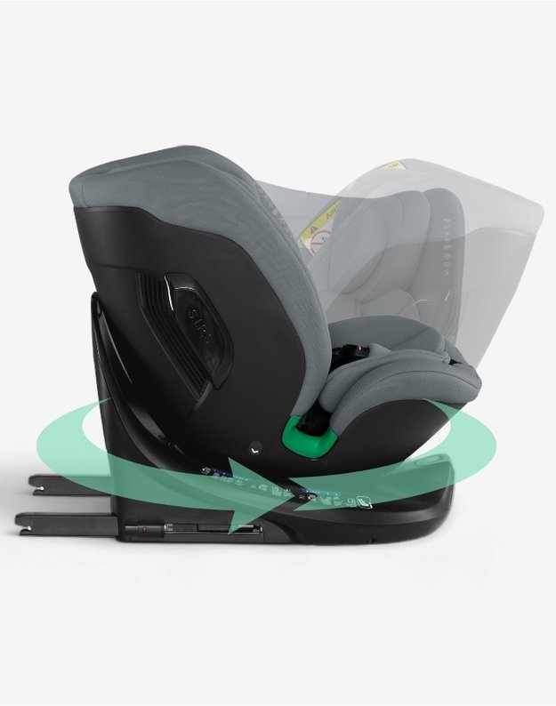 Kikka Boo i-Tour Dark Grey – i-Size automobilinė kėdutė (40-150 cm)